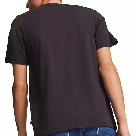 Puma Men's Short-Sleeve Wave Logo-Graphic T-Shirt - Black-shirt - Picture 4 of 12